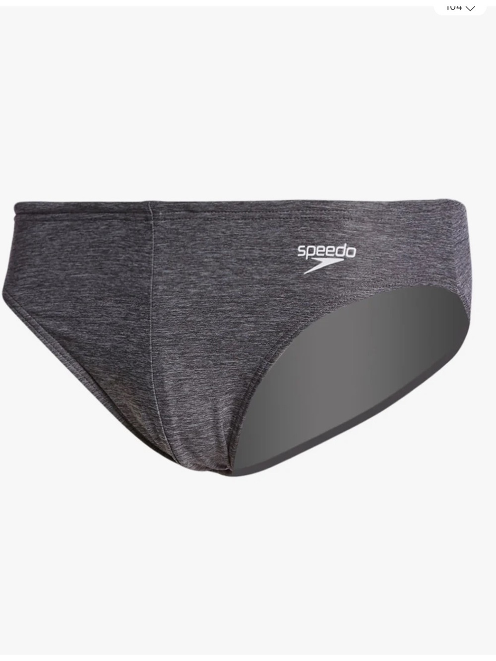 Speedo Men's Solar 2” Brief Swimsuit, Grey, Size 30, NWT